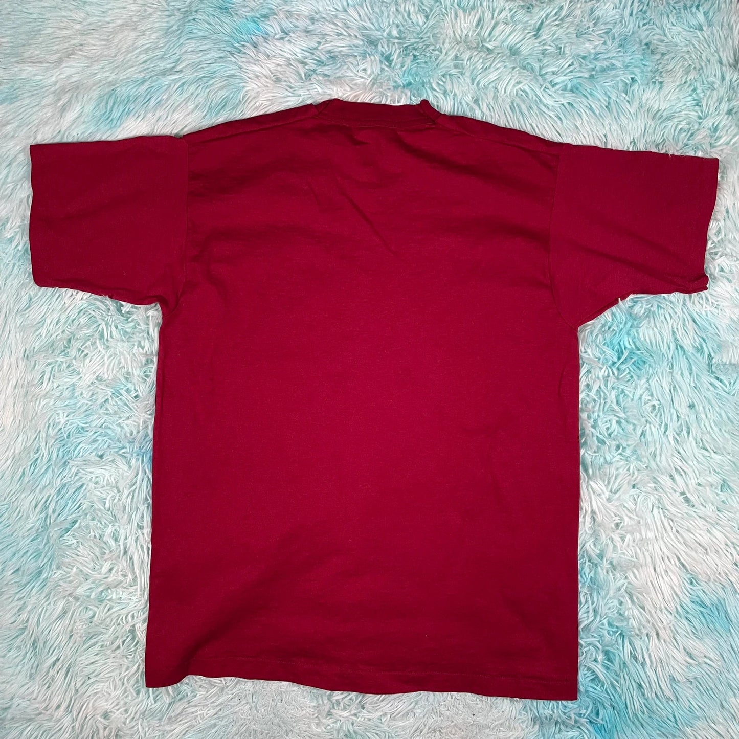 Vintage 90s Maroon Pancake Day YMCA Graphic T Shirt - Large