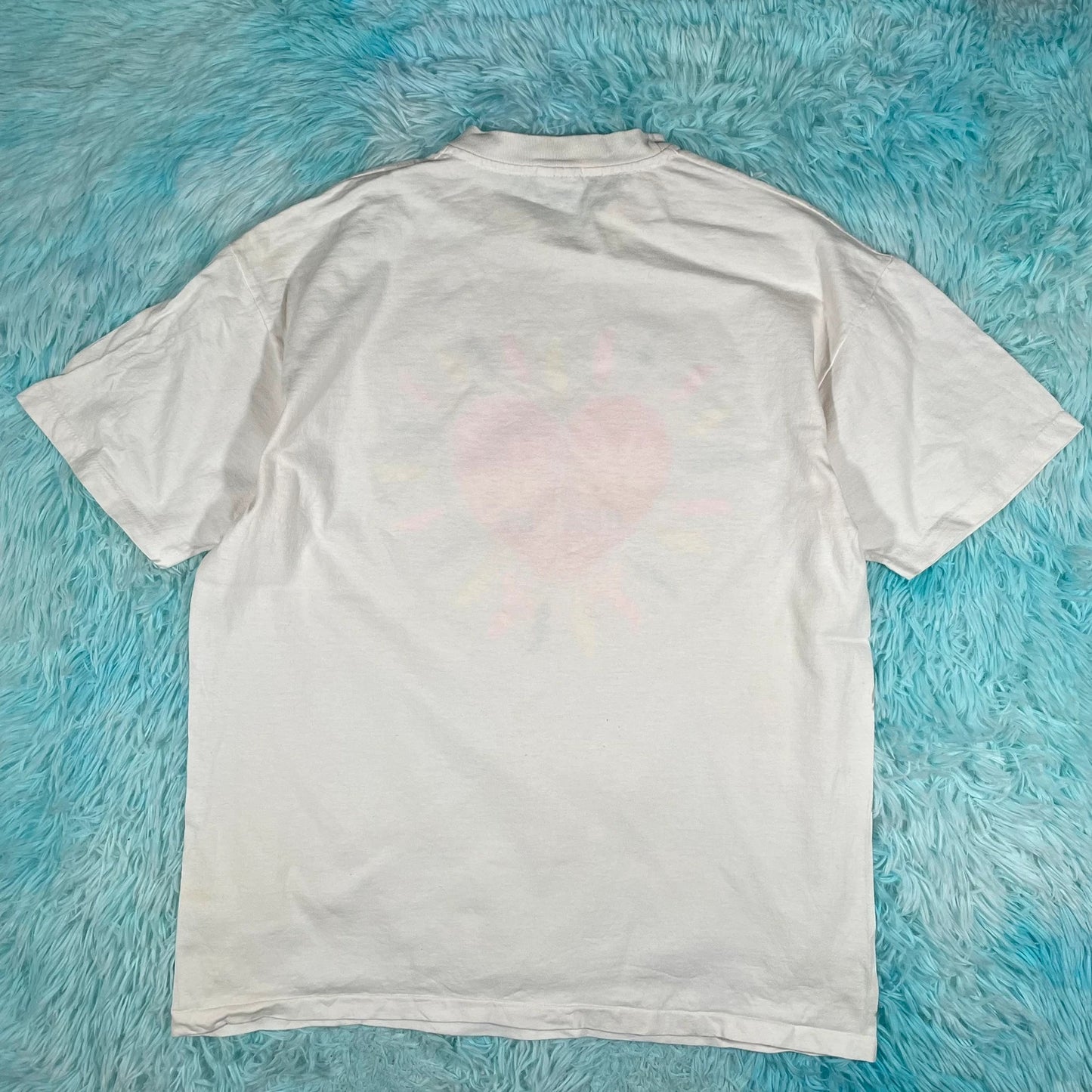 Vintage 90s White Achy Breaky Heart Graphic T Shirt - XL