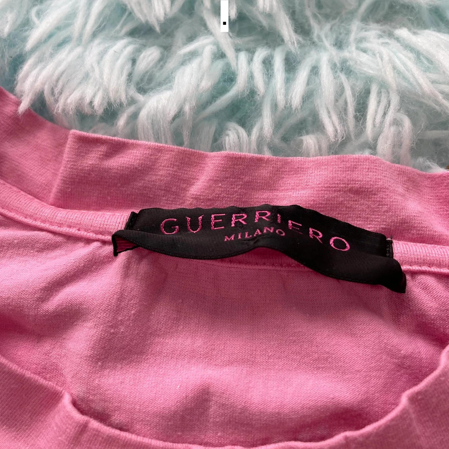 Vintage 00s Pink Guerriero T Shirt Cruel Sequinned - Small