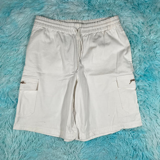 White Yardsale Cargo Shorts - Large