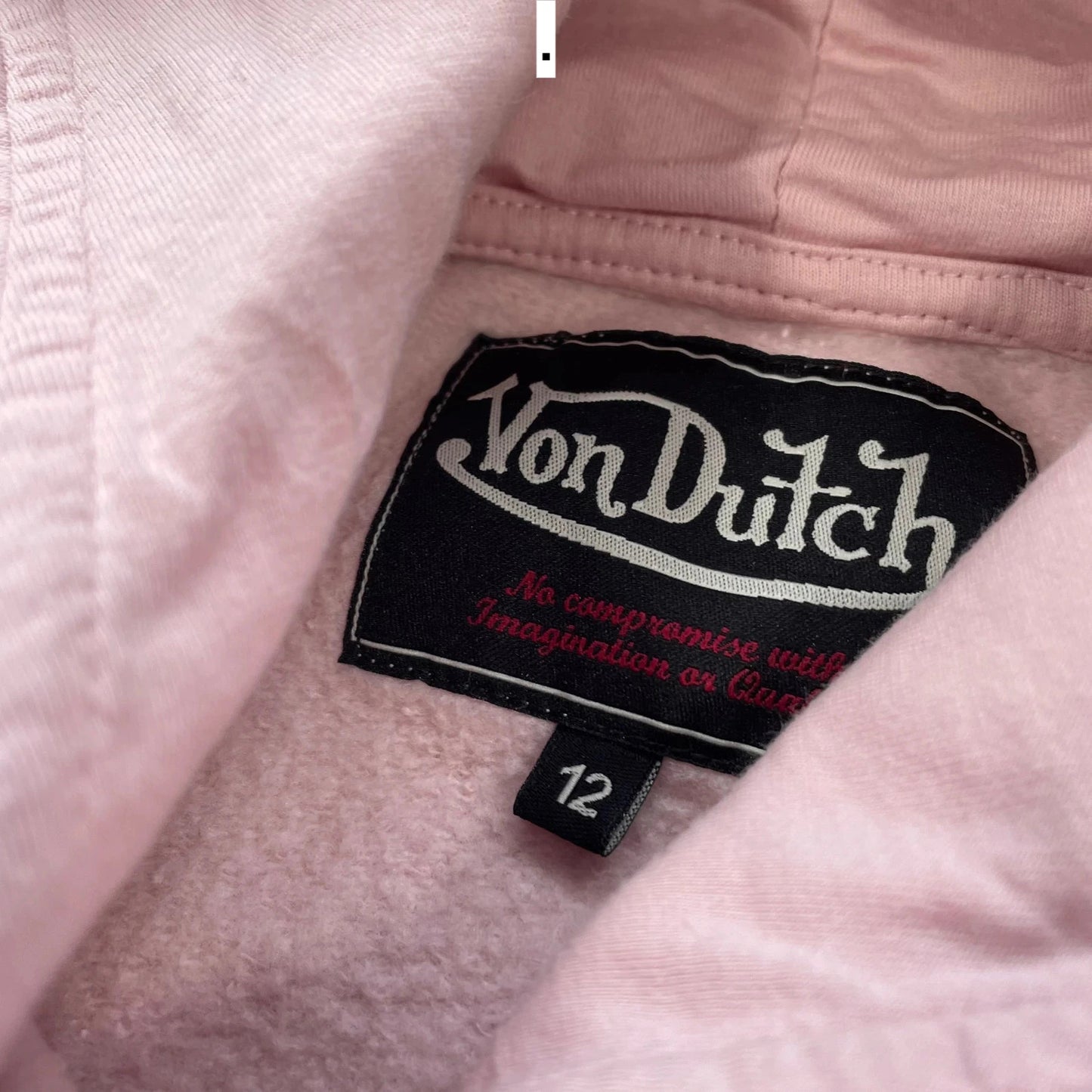 Pink Von Dutch Hoodie - Size 12