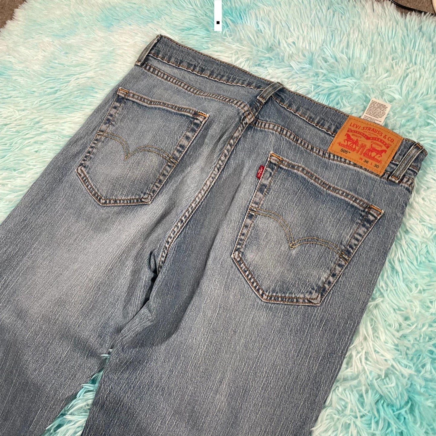 Vintage 00s Blue Levi’s 505 Jeans Straight Leg - 36W 30L