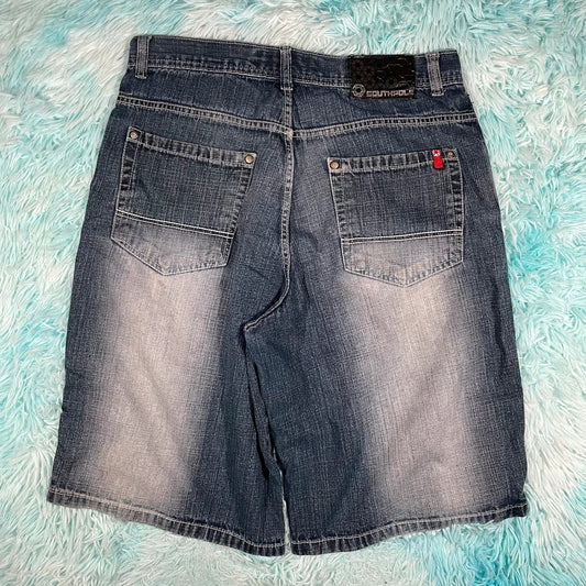 Vintage 90s Blue Southpole Jeans Shorts Jorts - 36W