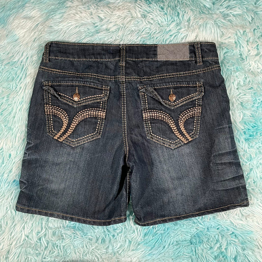 Vintage 00s Denim Hot Pants - Size 18