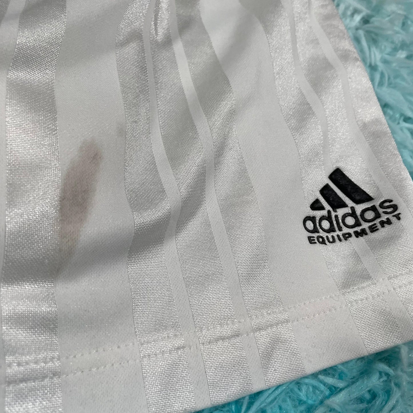 Vintage 90s White Arsenal Adidas Shorts - 38W XL