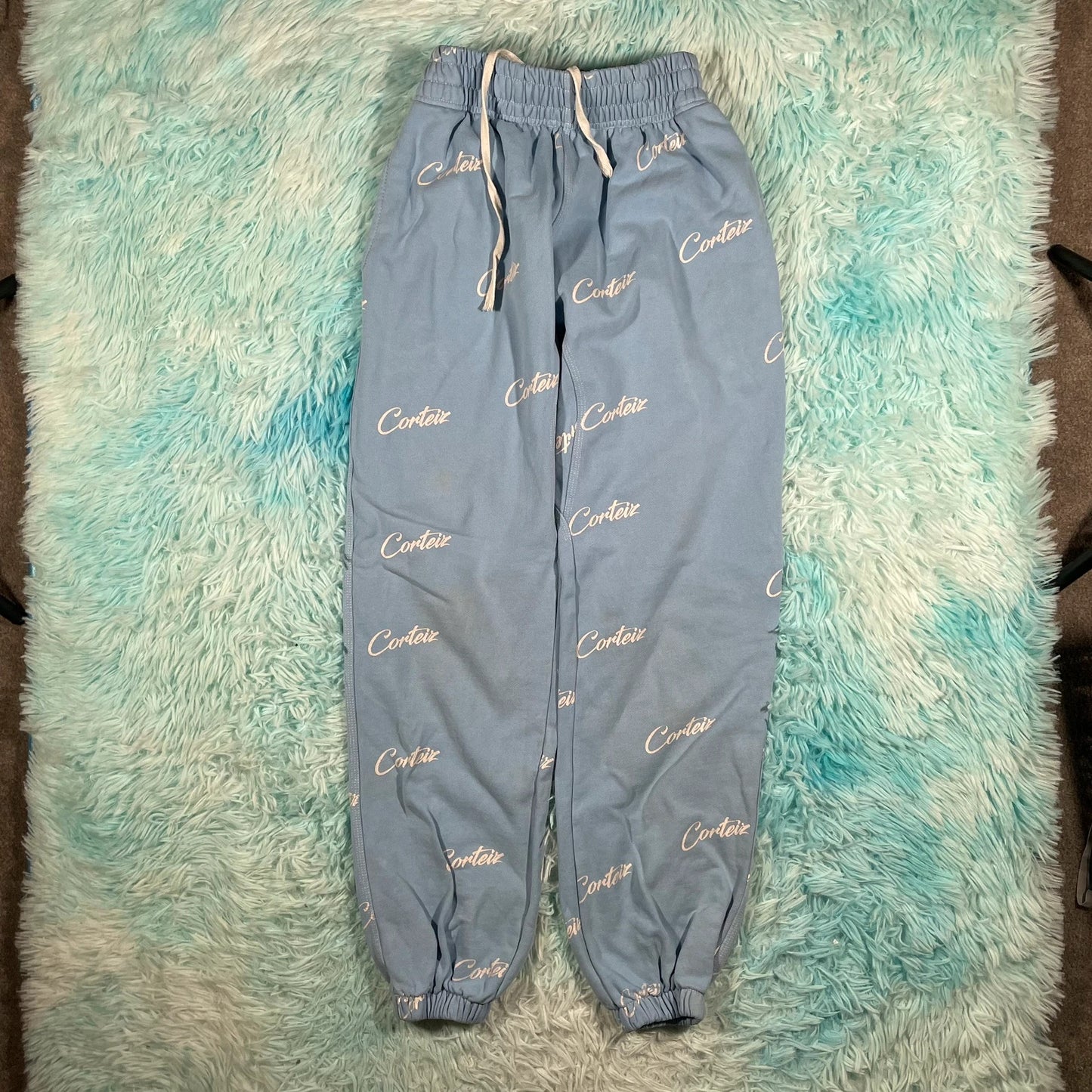 Blue Corteiz Joggers Jogging Bottoms - Medium