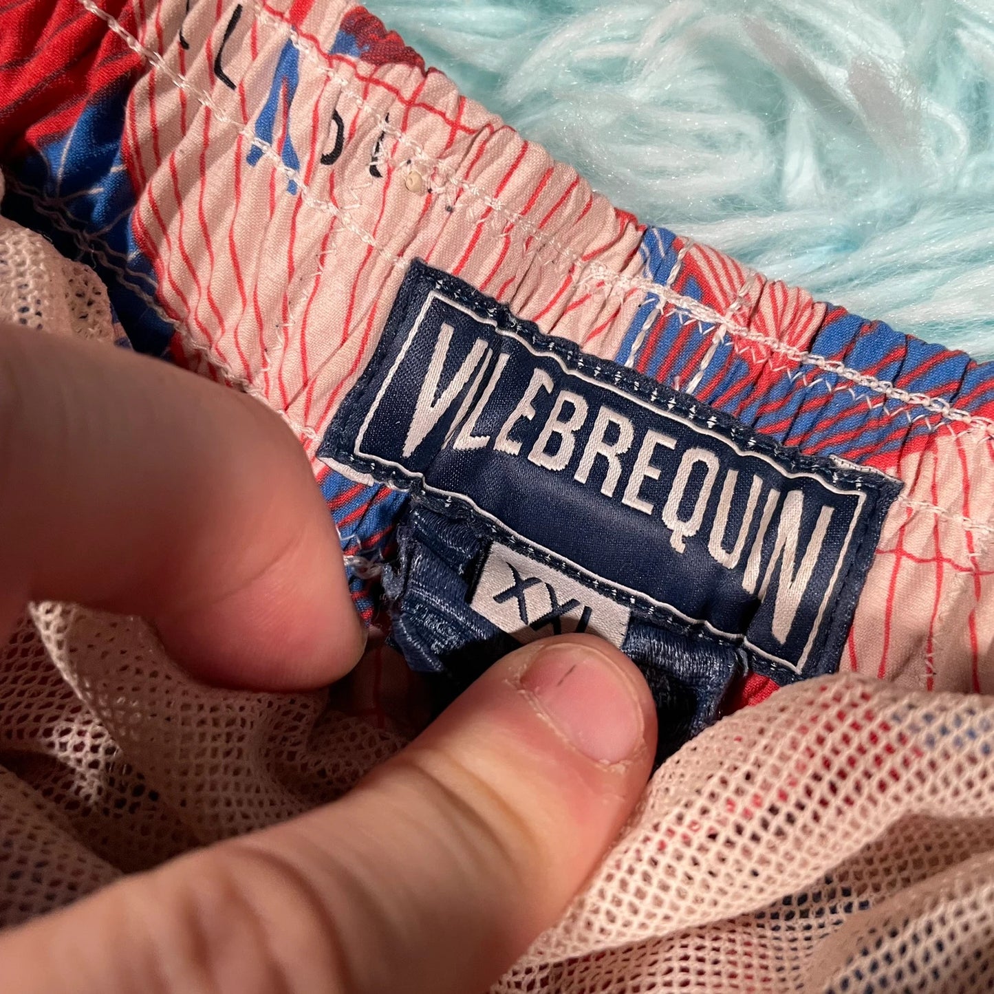 Red Patterned Vilebrequin Swim Shorts - XXL