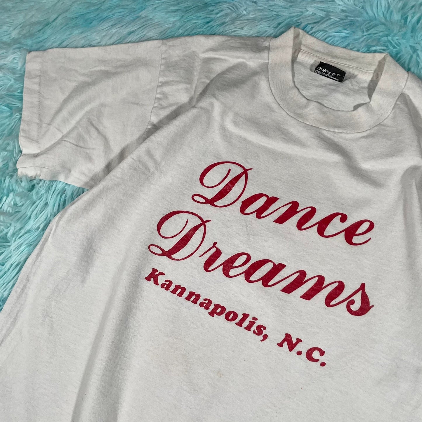 Vintage 90s Grey Dance Graphic T Shirt - Medium