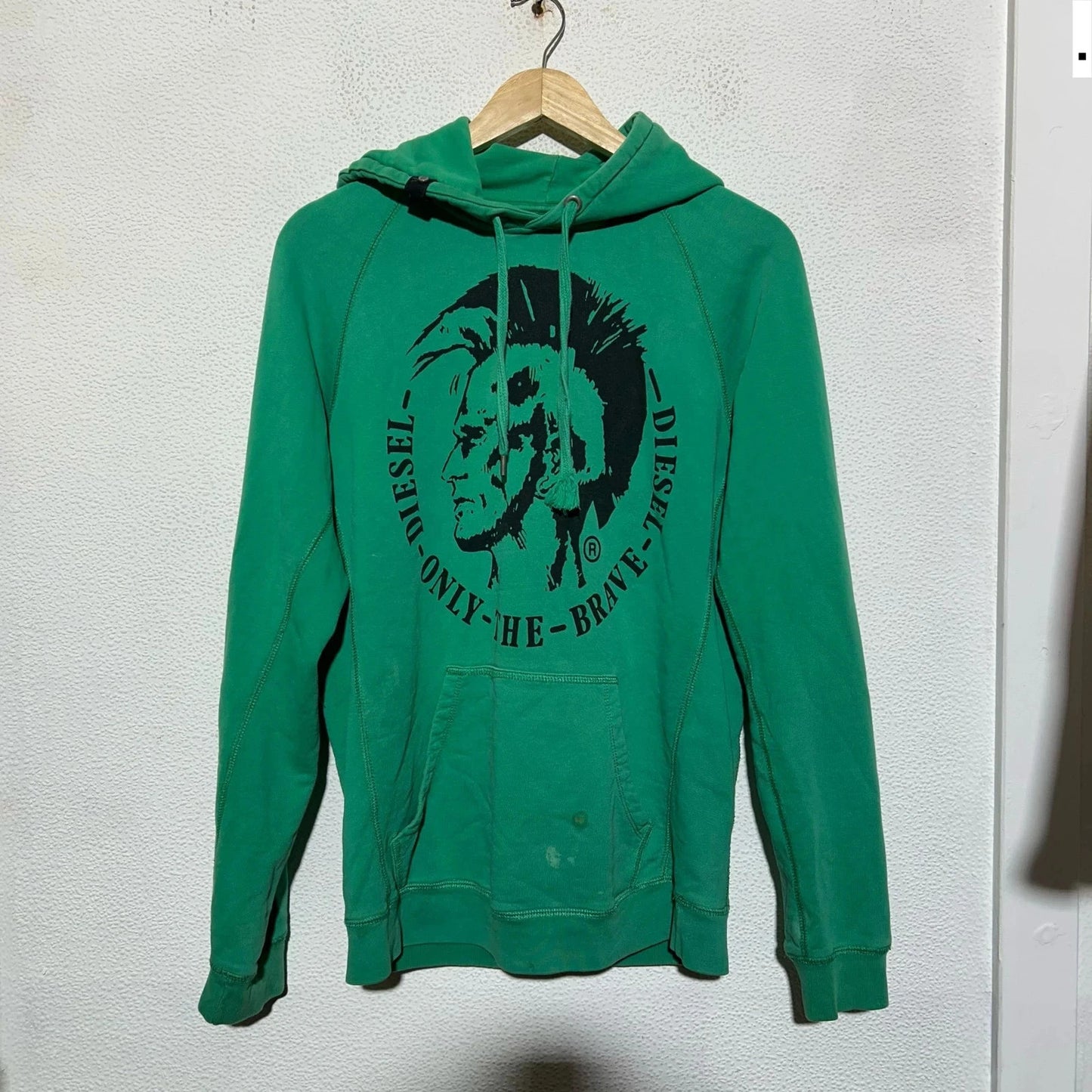 Green Diesel Hoodie Mohawk Graphic - Medium
