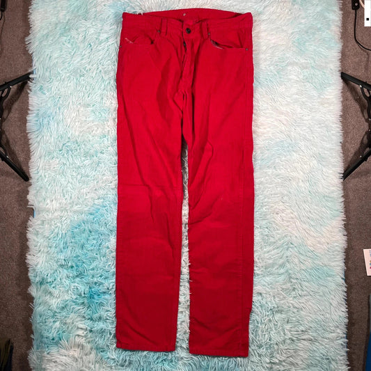 Red Diesel Black Gold Corduroy Trousers - 32W 34 W