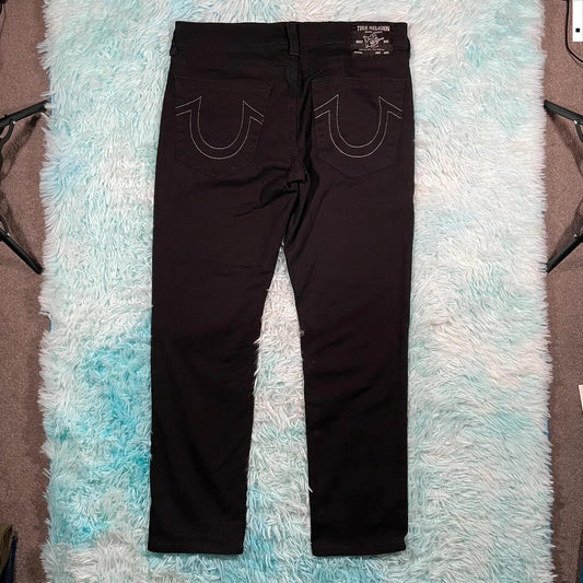 Black True Religion Trousers Geno - 34W 34L