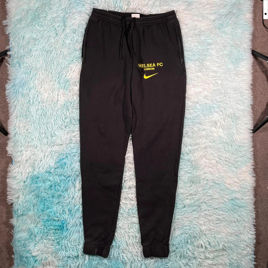Black Nike Chelsea Joggers Jogging Bottoms - Small