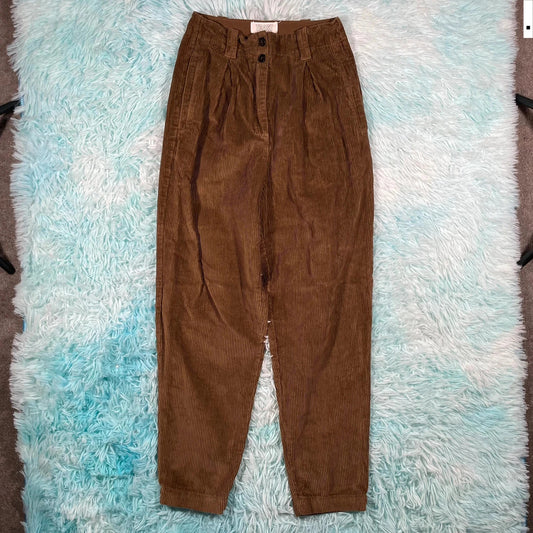 Brown Toast Corduroy Trousers - Size 6