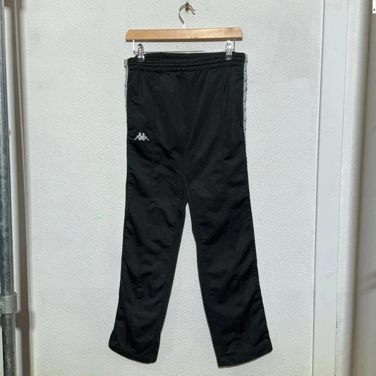 Black Kappa Tracksuit Bottoms Taped - Small