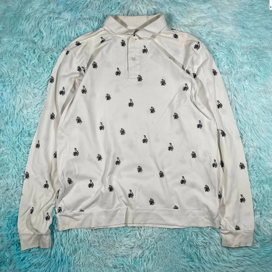 White Palace Long Sleeve Polo Shirt - XL