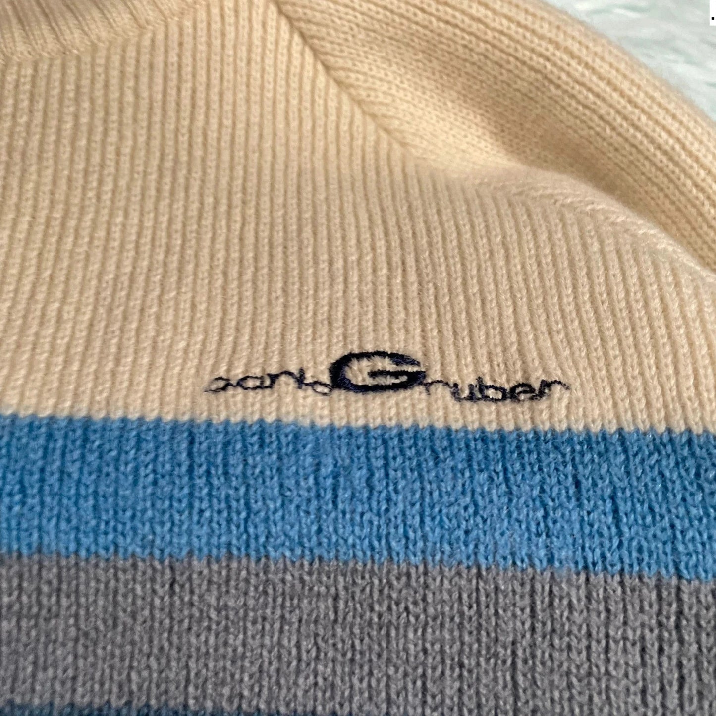 Vintage 70s Carlo Gruber Knitted Jumper - Small