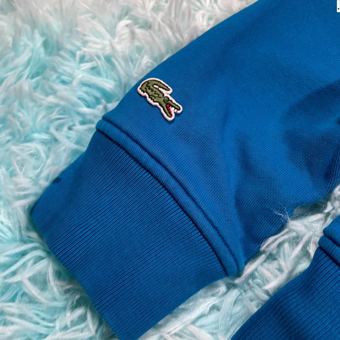 Blue Lacoste Sweatshirt Spellout - Medium
