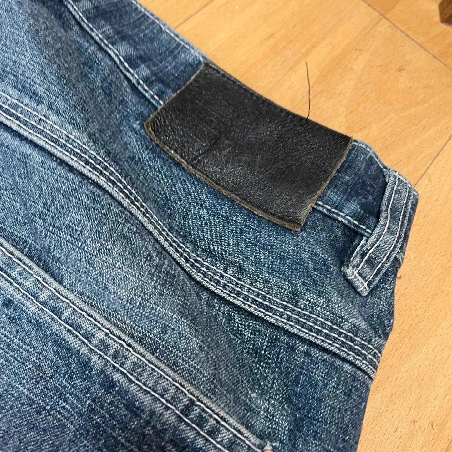 Vintage 90s Baggy Wide Leg Jeancs Exco - 34W 33L