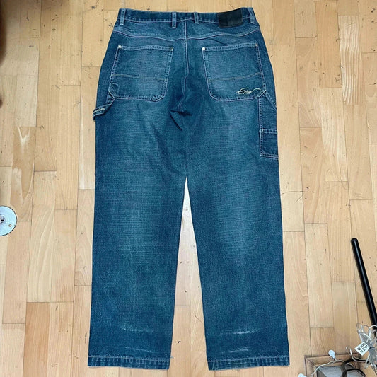 Vintage 90s Baggy Wide Leg Jeancs Exco - 34W 33L