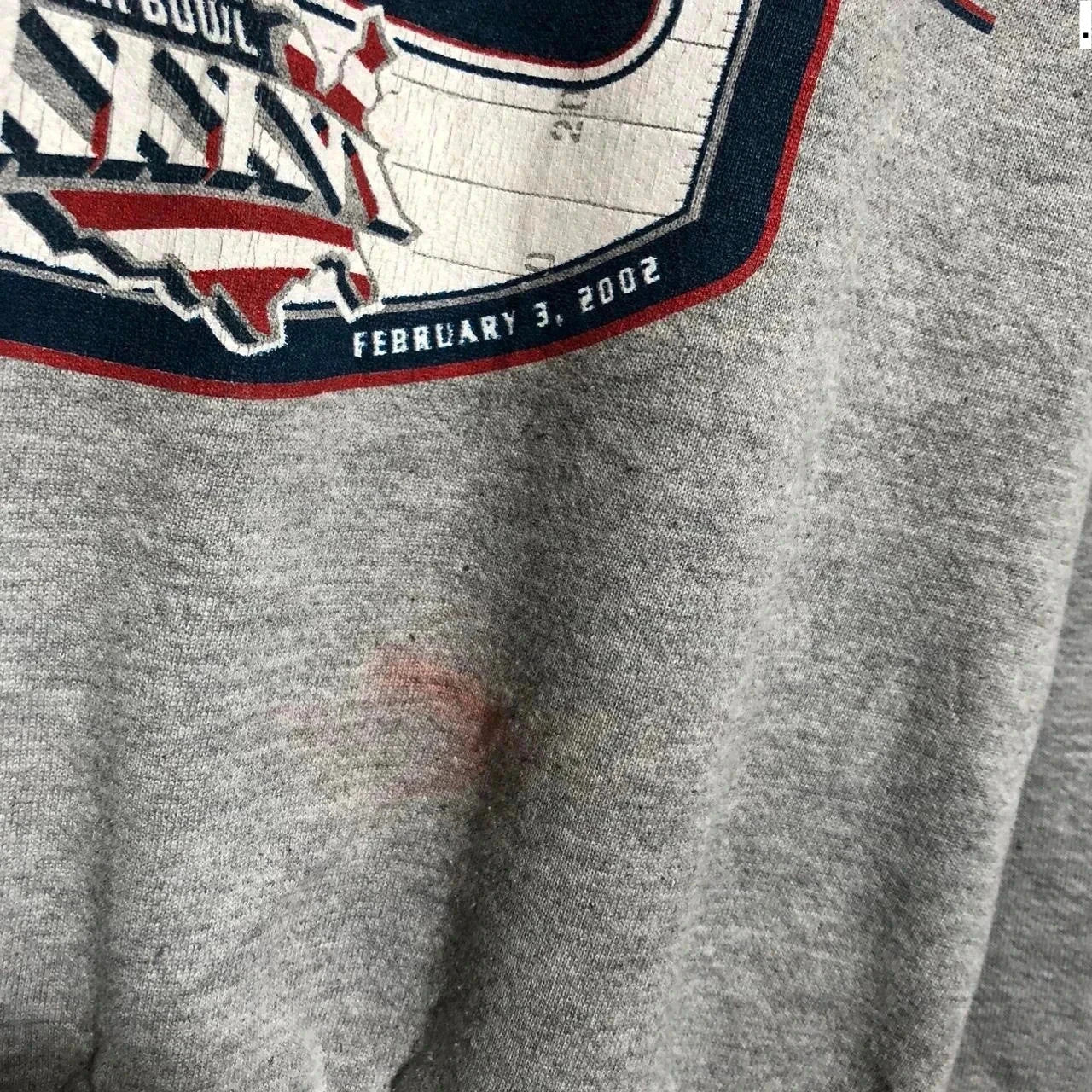 Vintage Grey New England Patriots Sweatshirt - Large