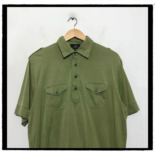 Green Dunhill Polo Shirt - Medium