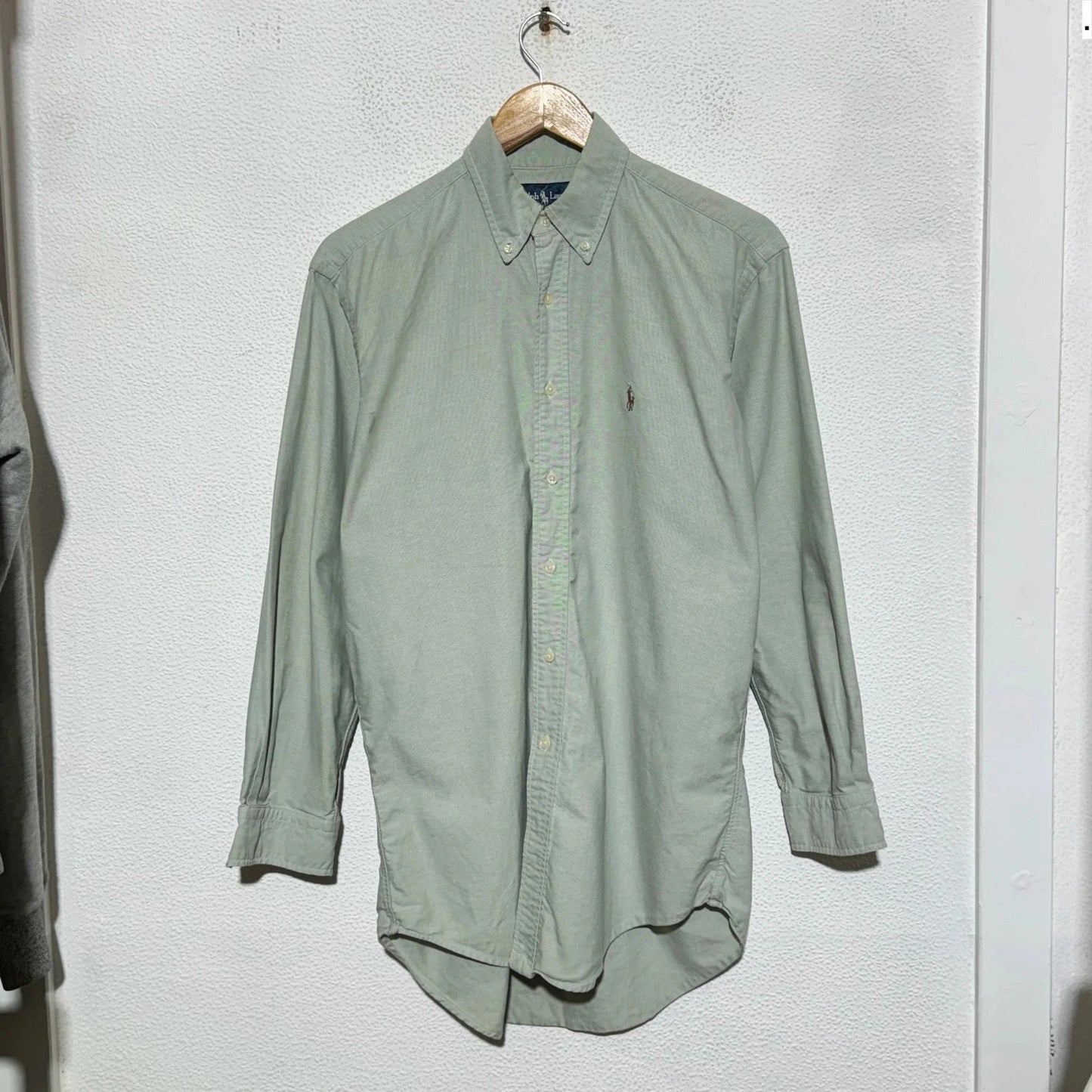 Vintage Mint Green Ralph Lauren Shirt Yarmouth - Medium