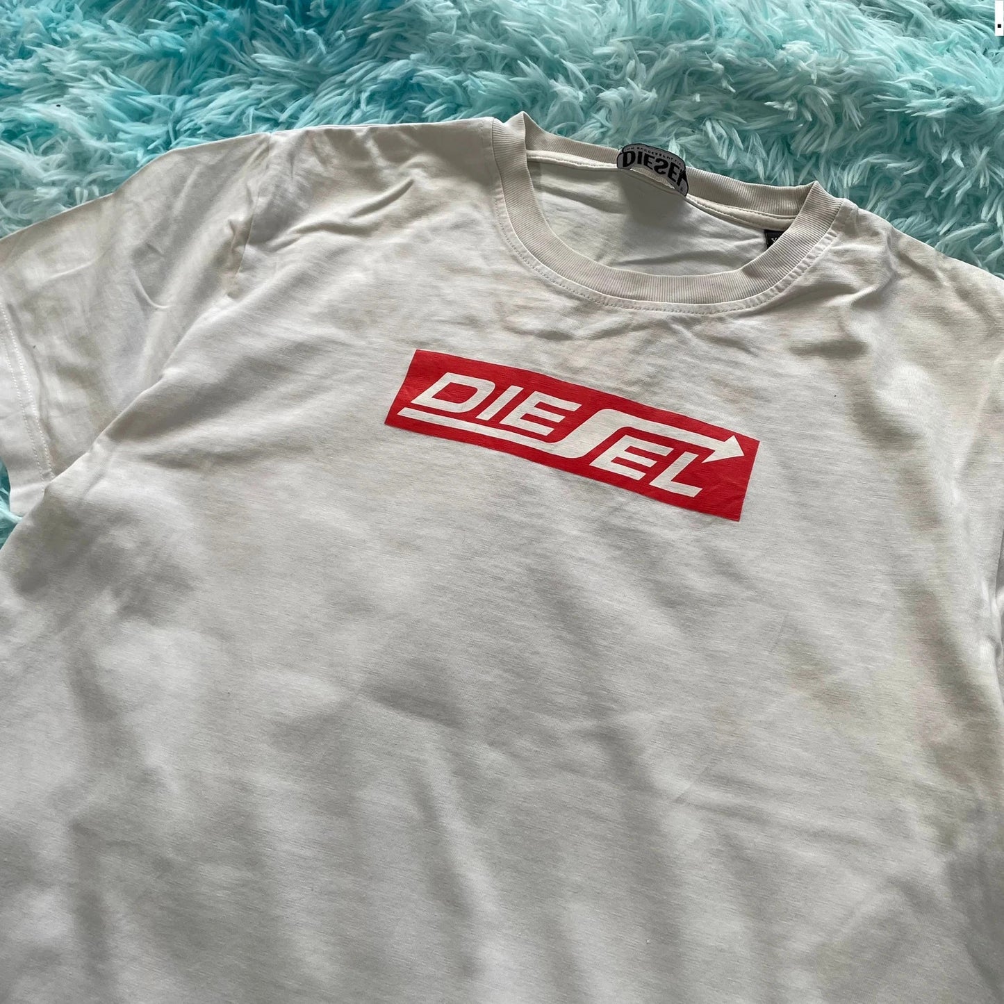 White Diesel T Shirt Spellout - XL