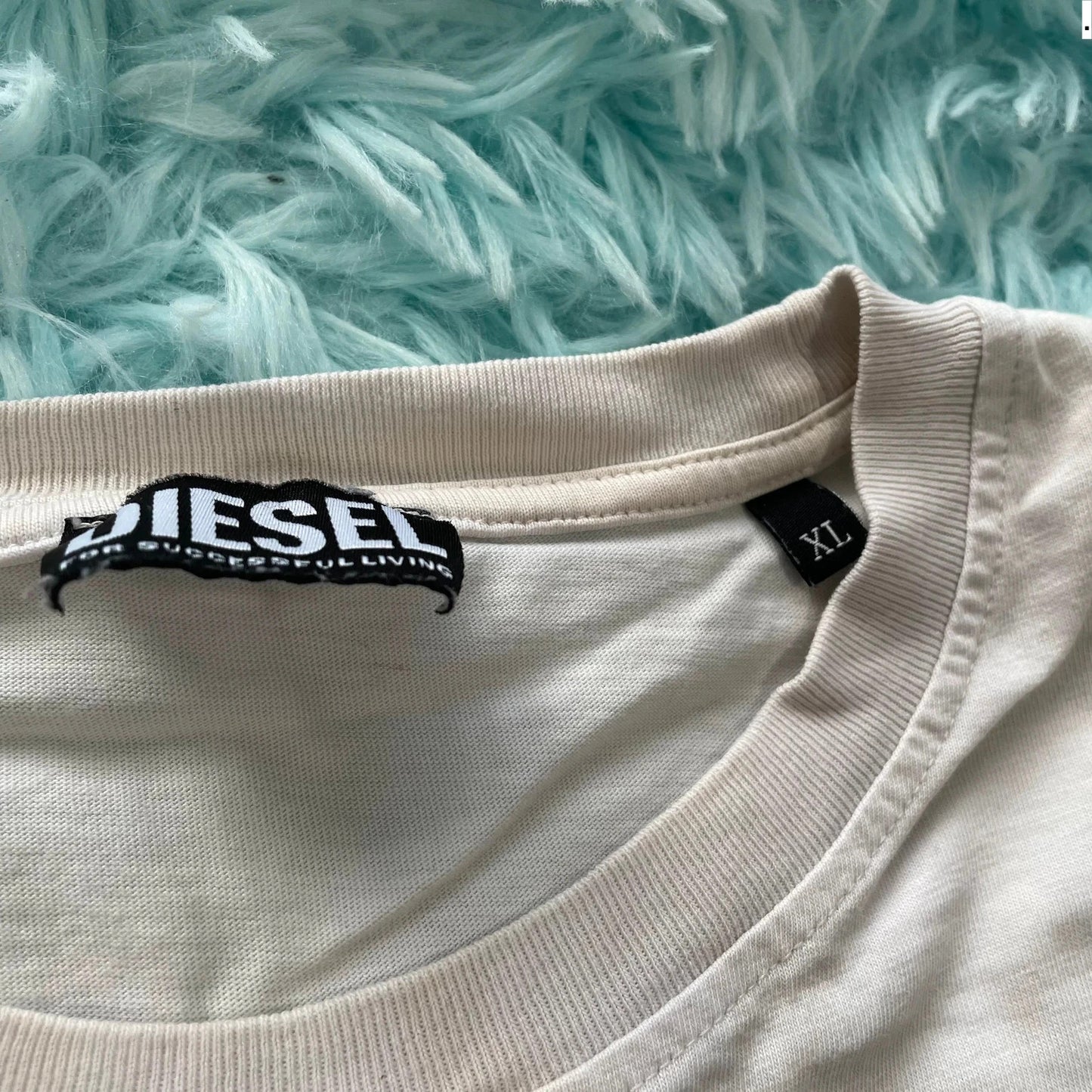 White Diesel T Shirt Spellout - XL