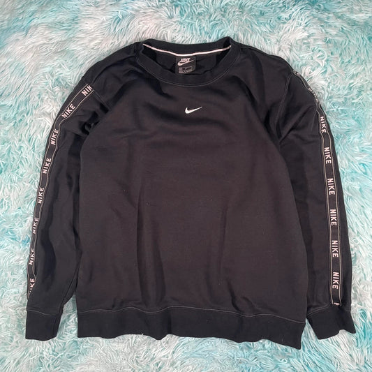 Black Nike Sweatshirt Centre Swoosh - Medium