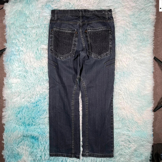 Vintage 00s G-72 Jeans Baggy Patterned - W36 L32