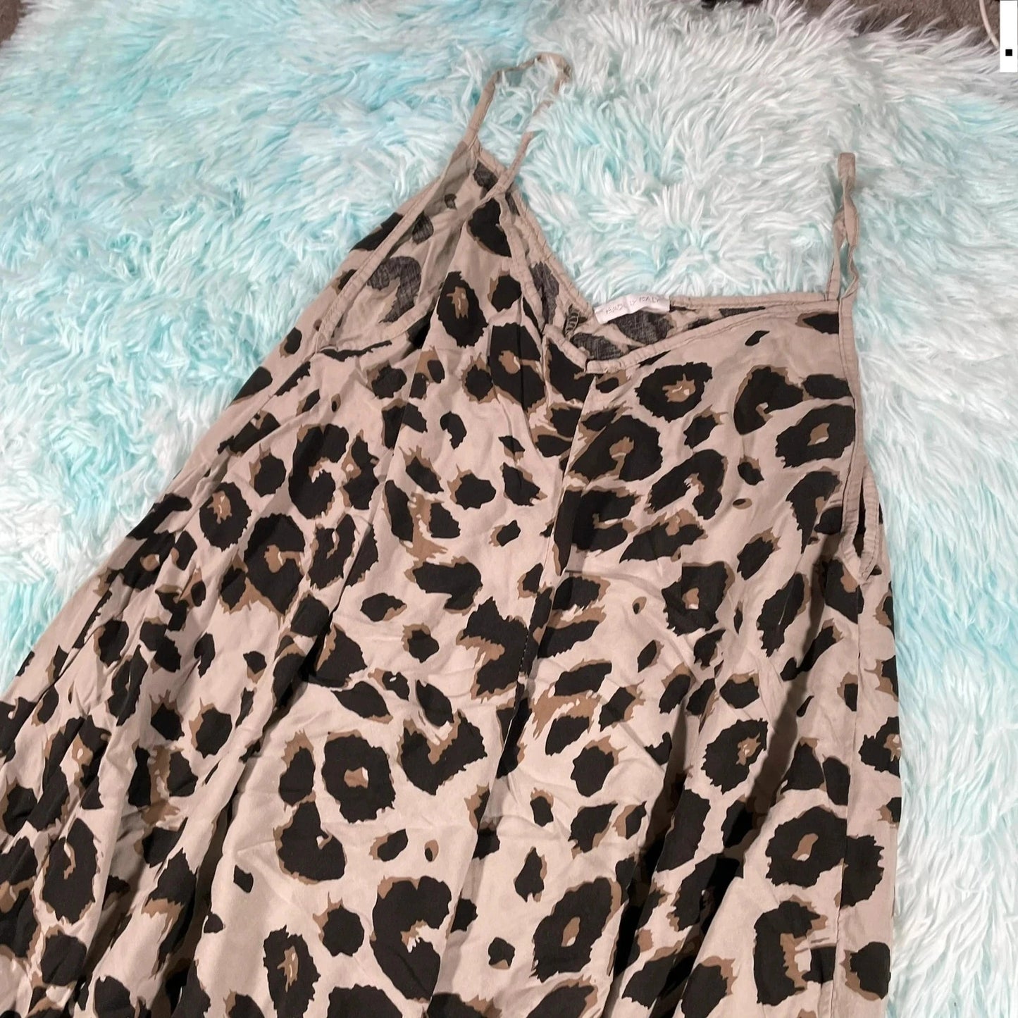 Vintage Y2K Leopard Print Dress Made in Italy