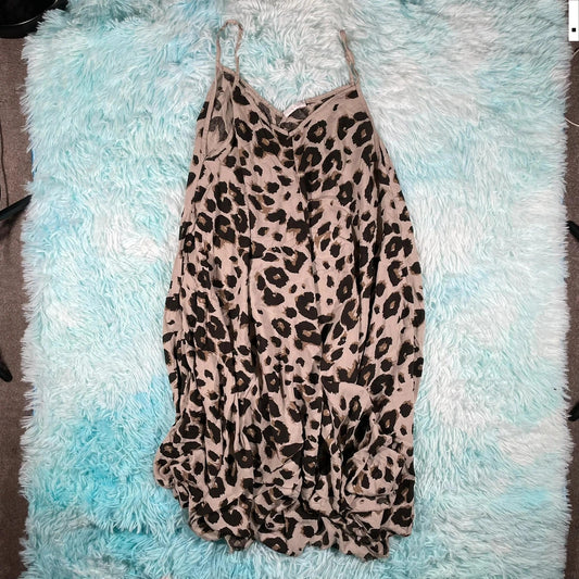 Vintage Y2K Leopard Print Dress Made in Italy
