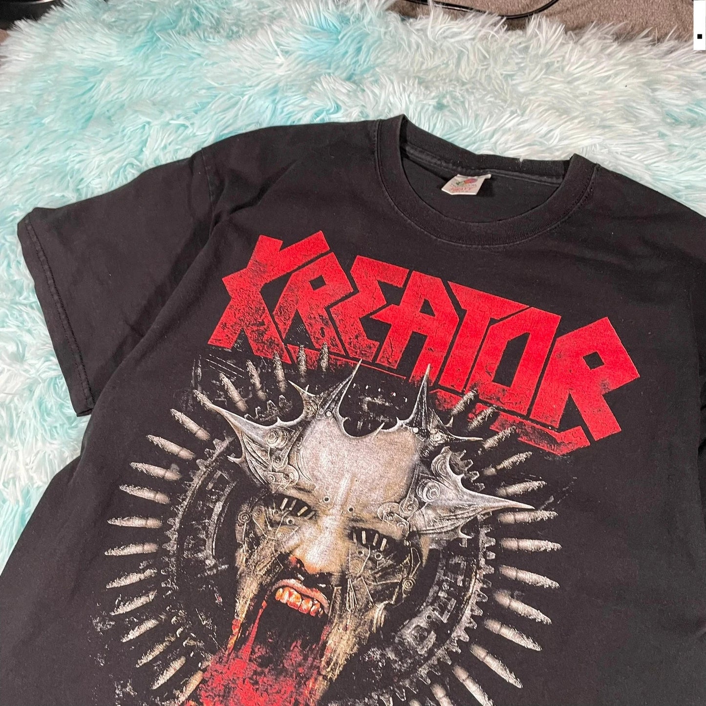 Vintage 2011 Black Kreator Band T Shirt - Large