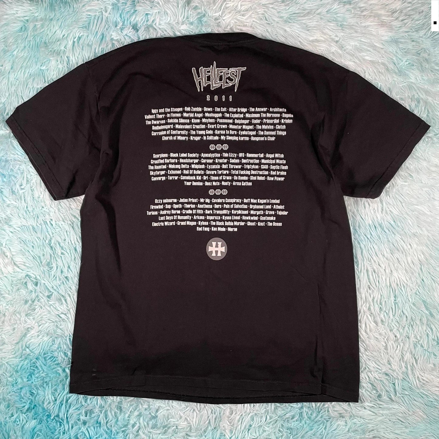 Vintage Black 2011 Hellfest Festival Graphic T Shirt - XL