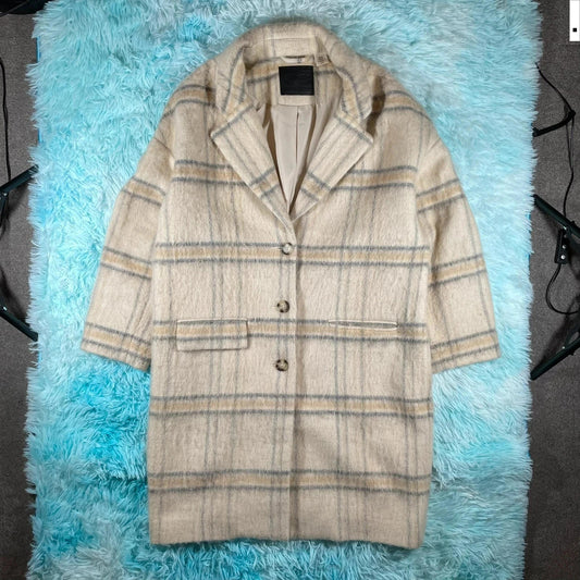 Cream Levi’s Wool Overcoat - Small