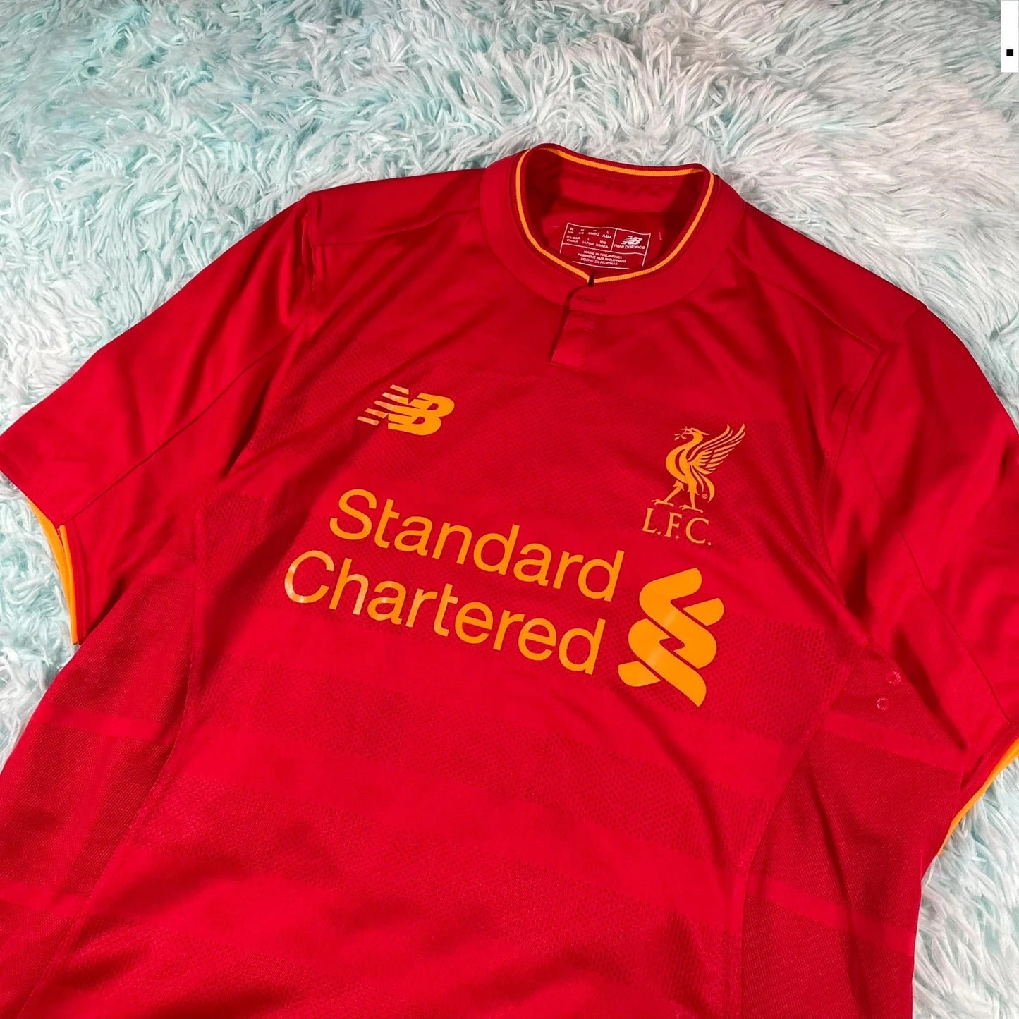 2016/17 Liverpool Shirt New Balance Home Kit - Medium