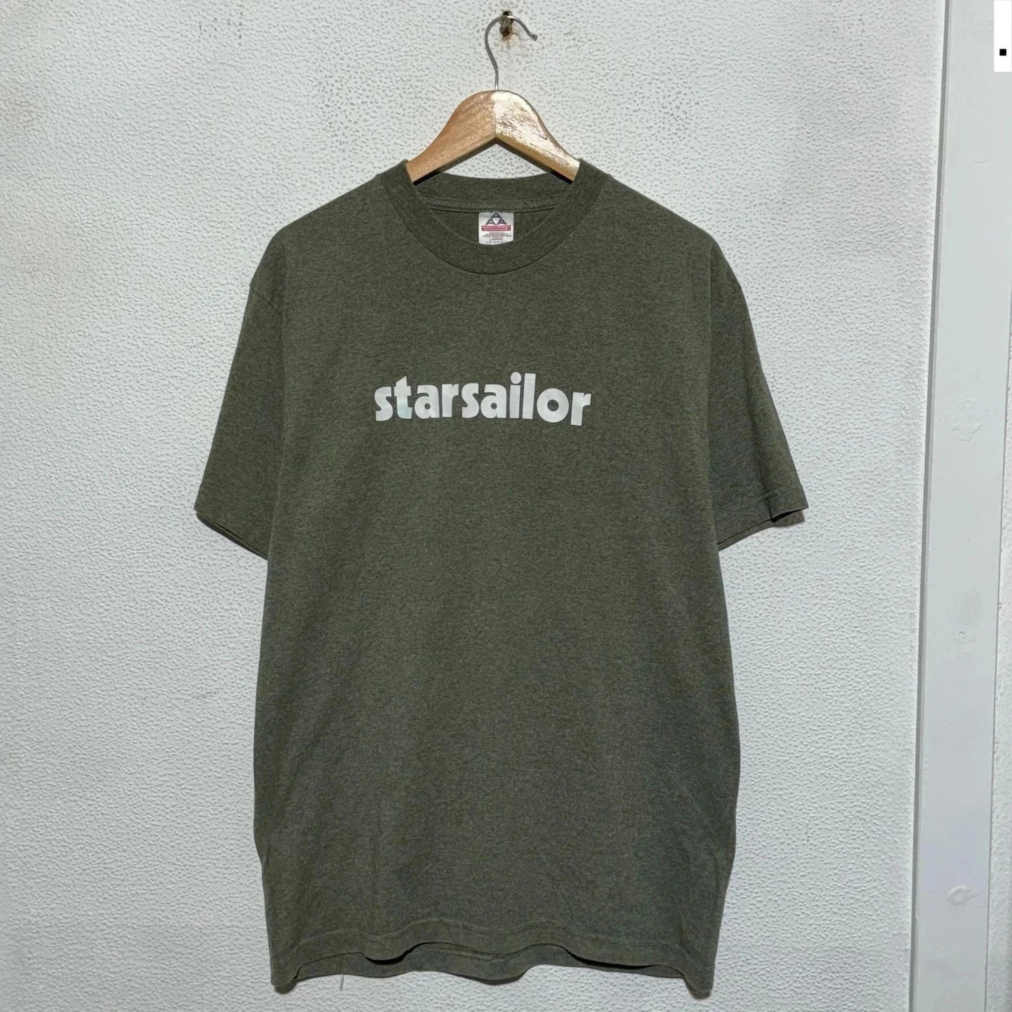 Vintage Khaki Starsailor Graphic T Shirt - Large