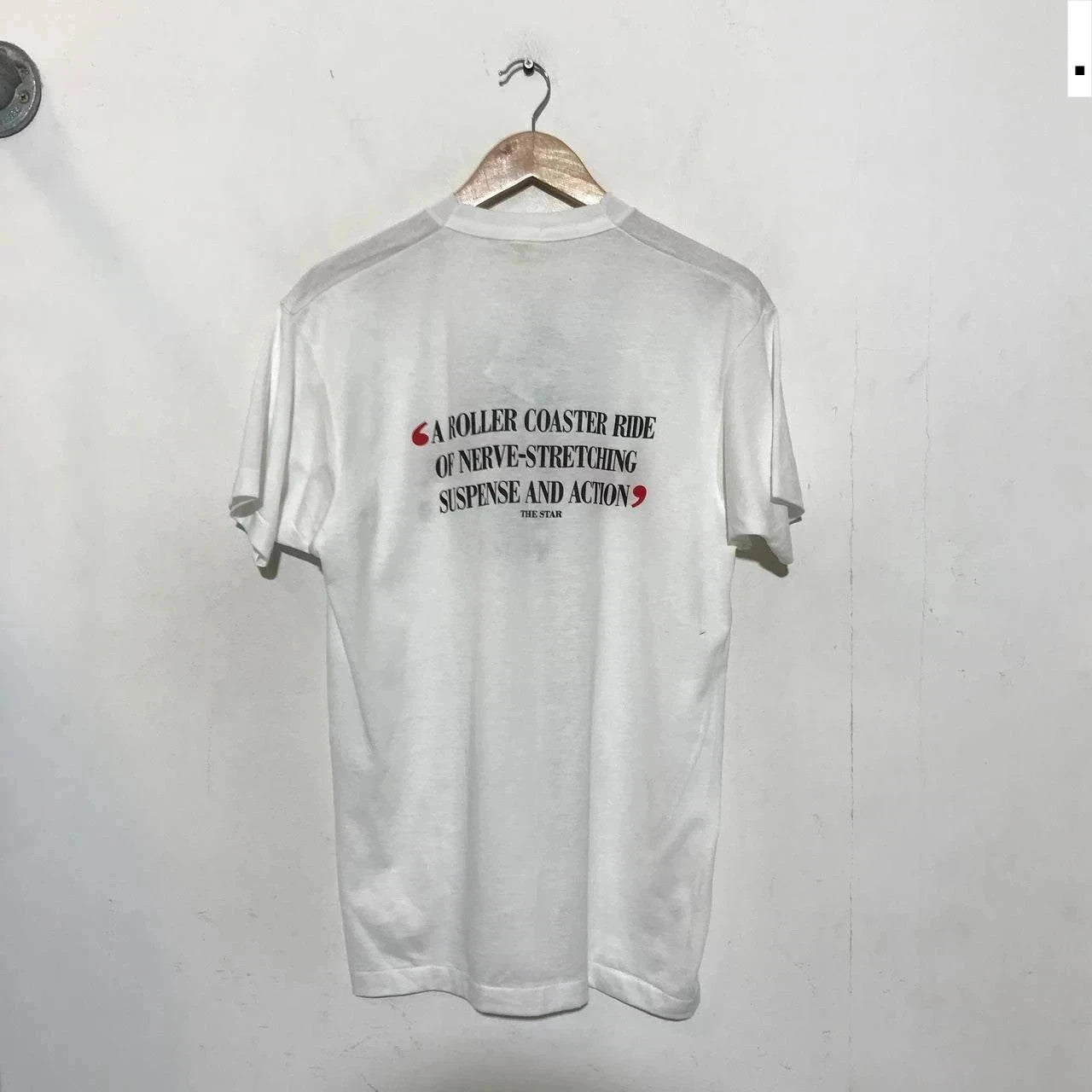 Deadstock Vintage 1988 White Die Hard Movie Promo T Shirt Screen Stars - XL