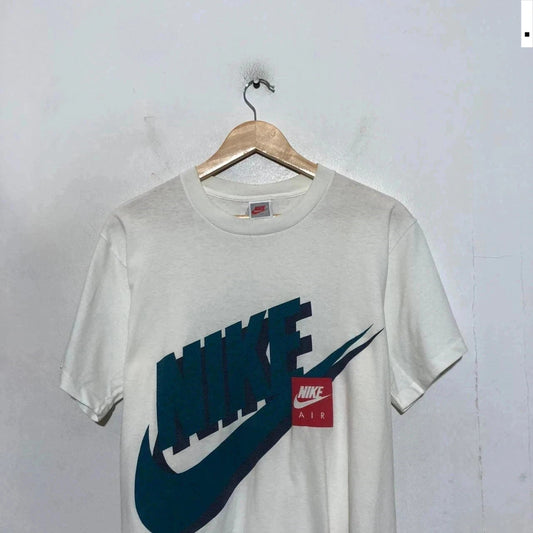 Vintage 80s Nike Graphic Print T Shirt Single Stitch - Large