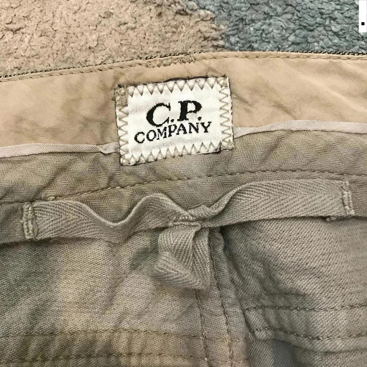 Vintage Khaki Checkered CP Company Trousers - 38W 32L