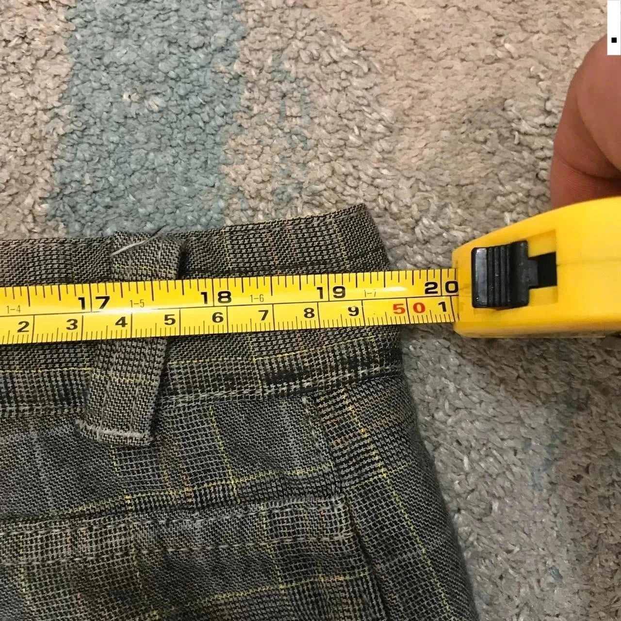 Vintage Khaki Checkered CP Company Trousers - 38W 32L
