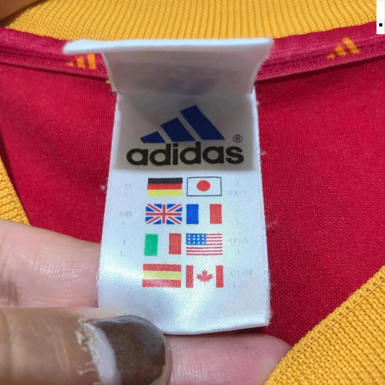 Vintage 2002 Spain Shirt Home Kit Adidas Red - Large