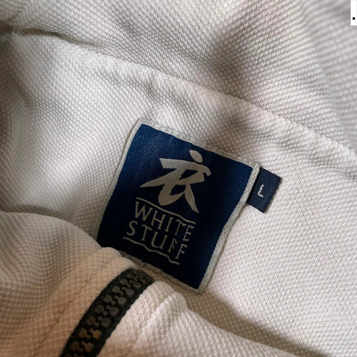 Khaki White Stuff 1/4 Zip Sweatshirt- Large