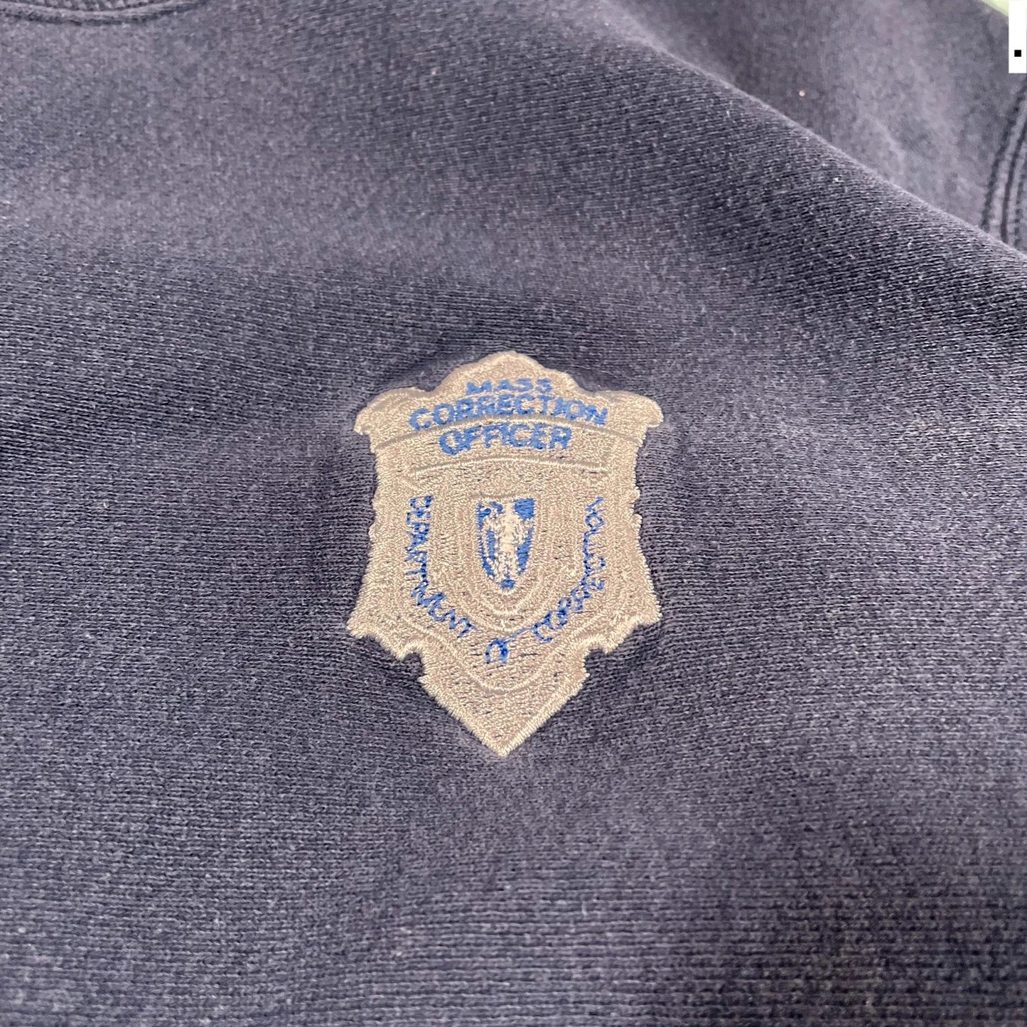 Vintage 90s Navy Police Sweatshirt - Large