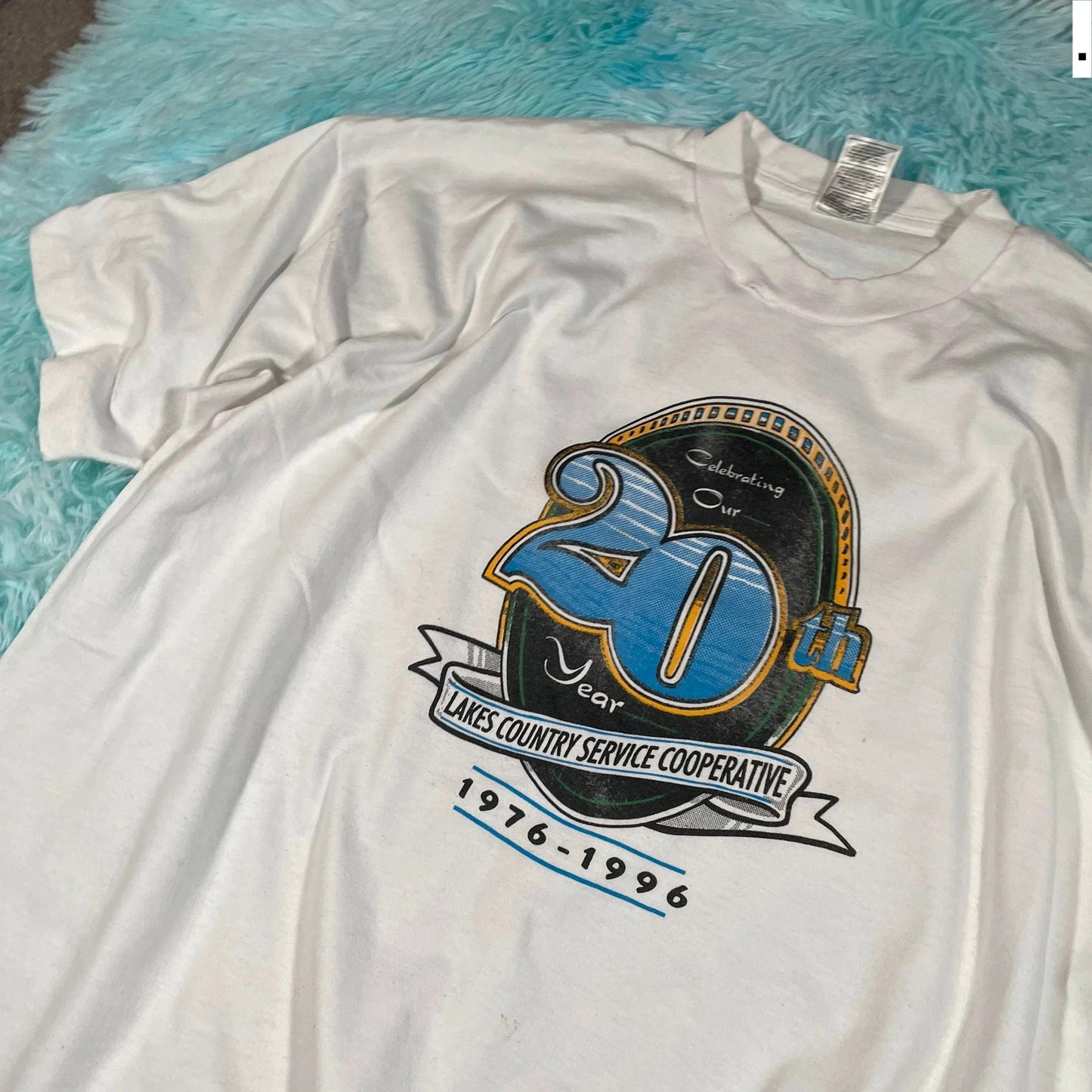 Vintage 90s White Graphic T Shirt - XXL