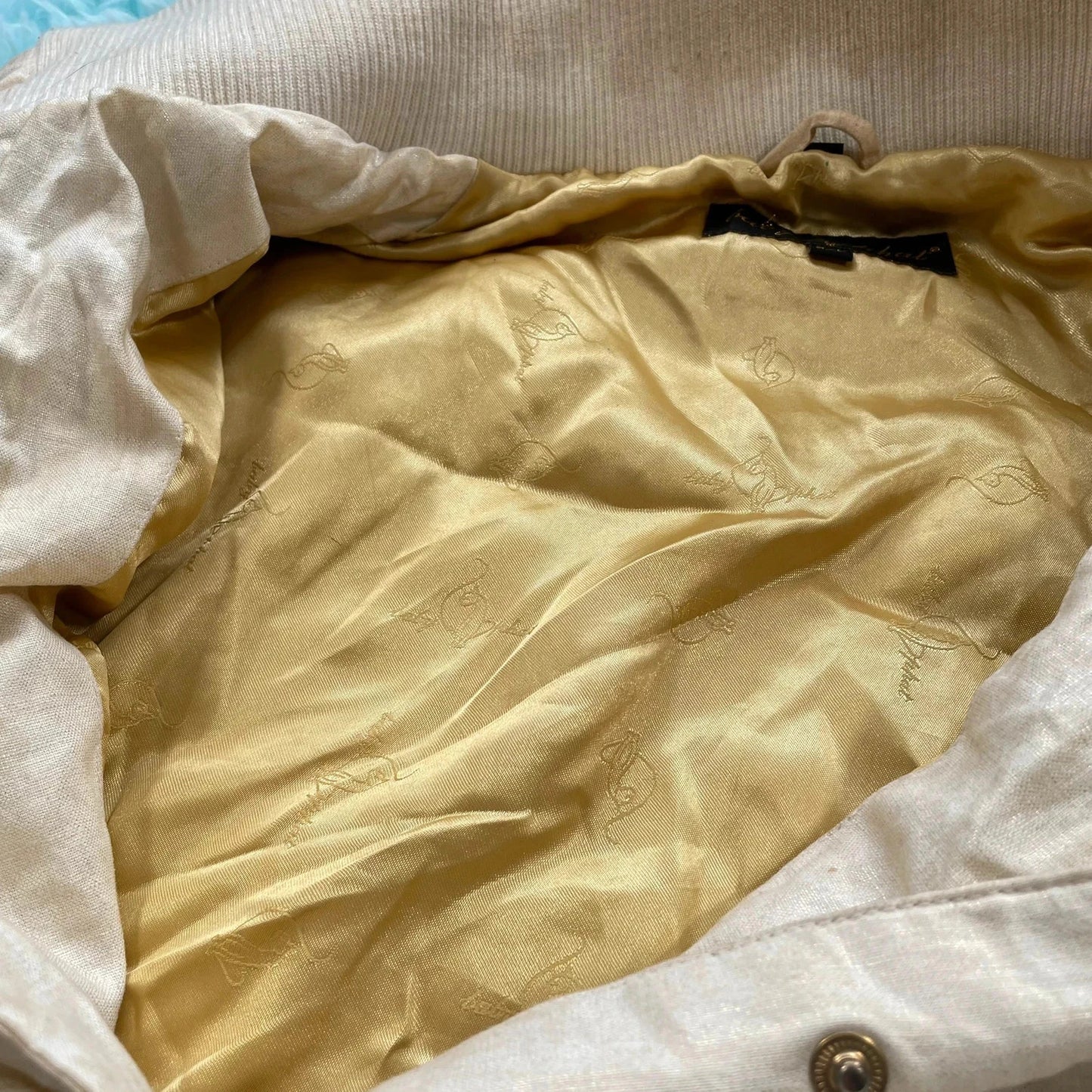 Vintage Y2K Cream Baby Phat Puffer Jacket Hip Hop - XXL
