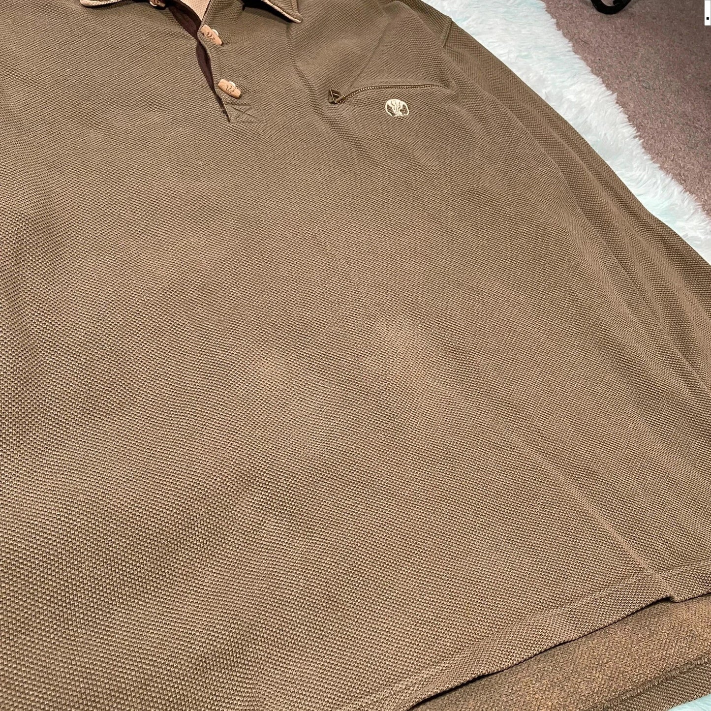 Vintage 00s Brown Fat Face 1/4 Zip Sweatshirt - Large
