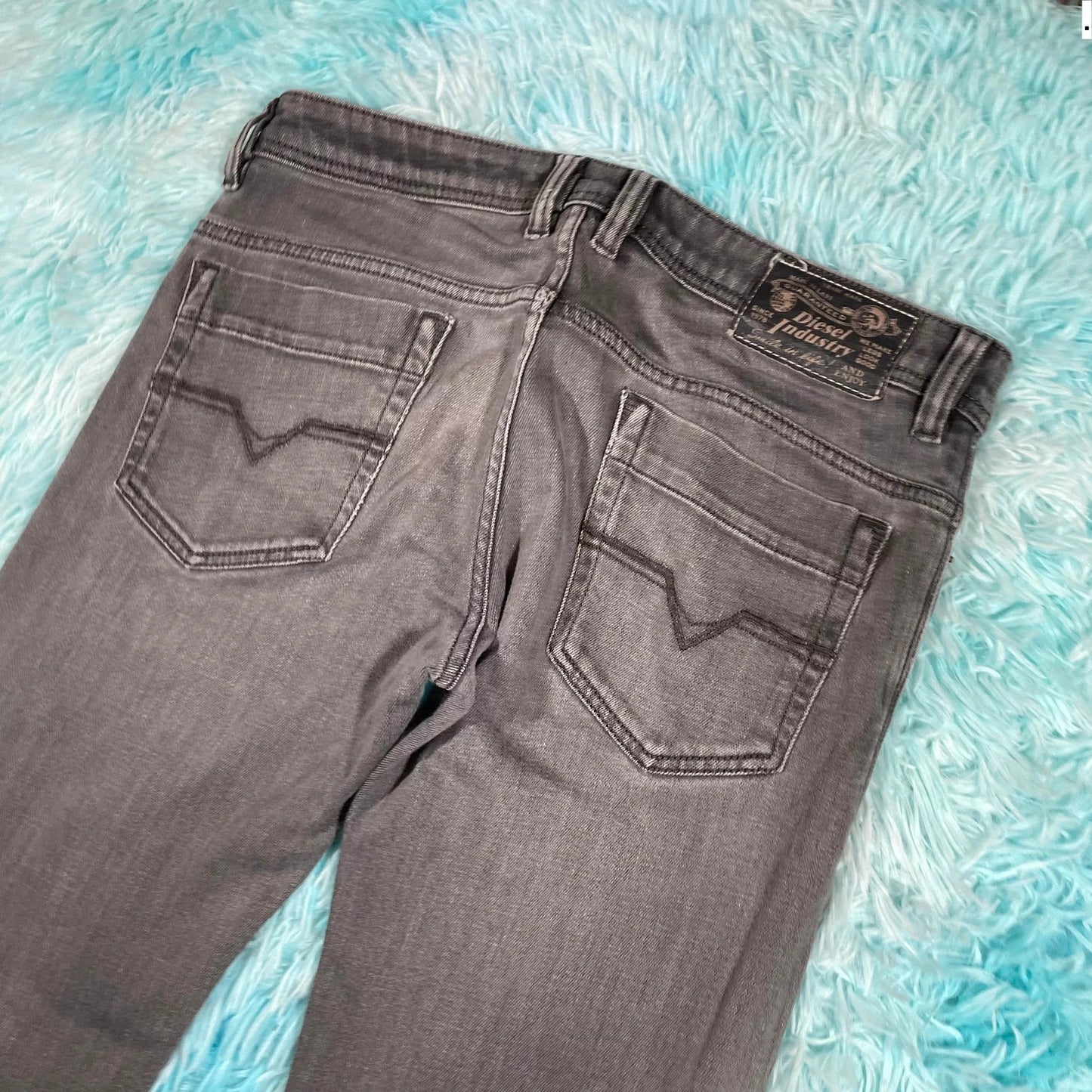 Grey Diesel Safado Jeans Slim Fit - 31W 32L