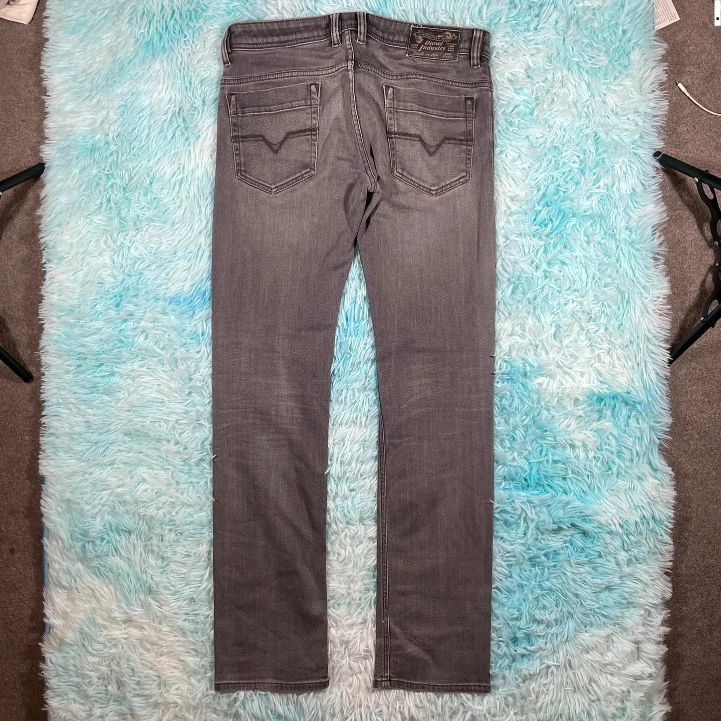Grey Diesel Safado Jeans Slim Fit - 31W 32L