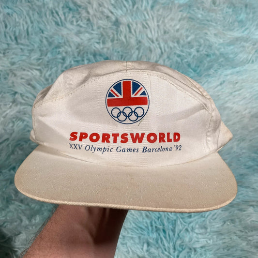 Vintage White 1992 Barcelona Olympics Cap